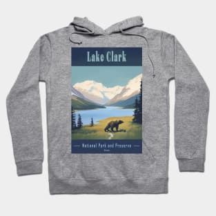 Lake Clark National Park Vintage Travel Poster Hoodie